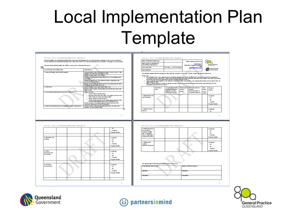 Local Implementation Plan Template