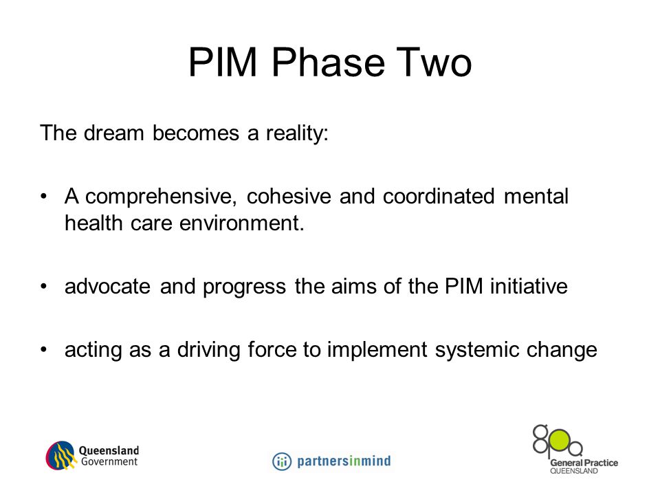 PIM Phase Two The dream becomes a reality:
