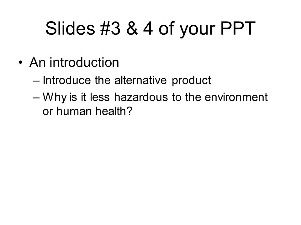 Slides #3 & 4 of your PPT An introduction