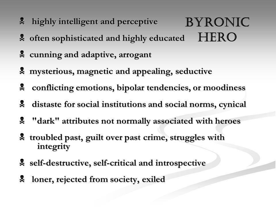 byronic hero characteristics