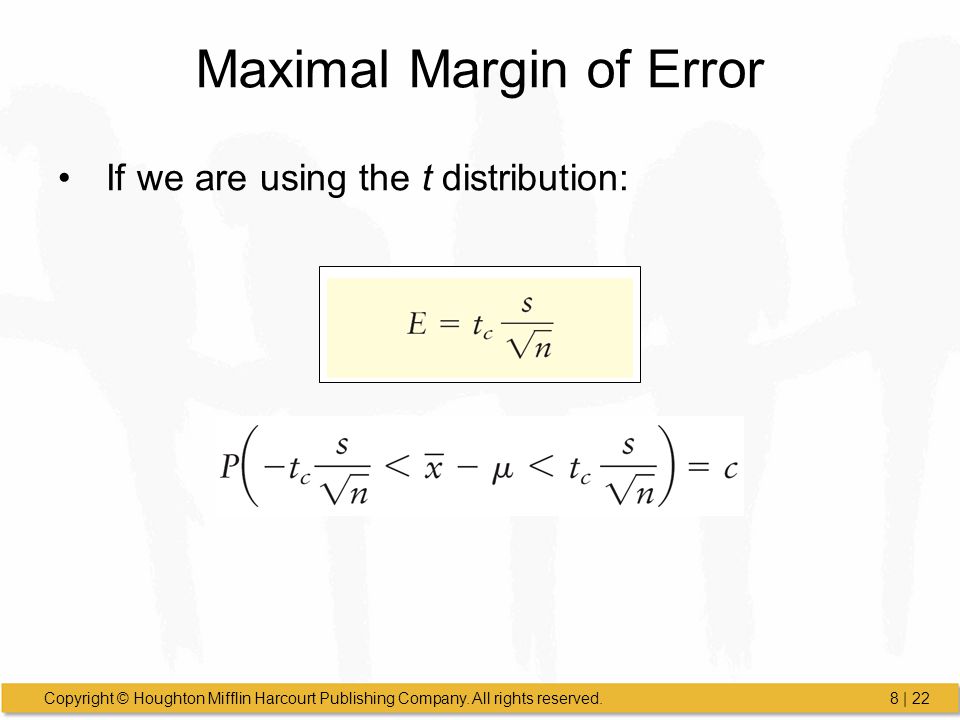 Maximal Margin of Error