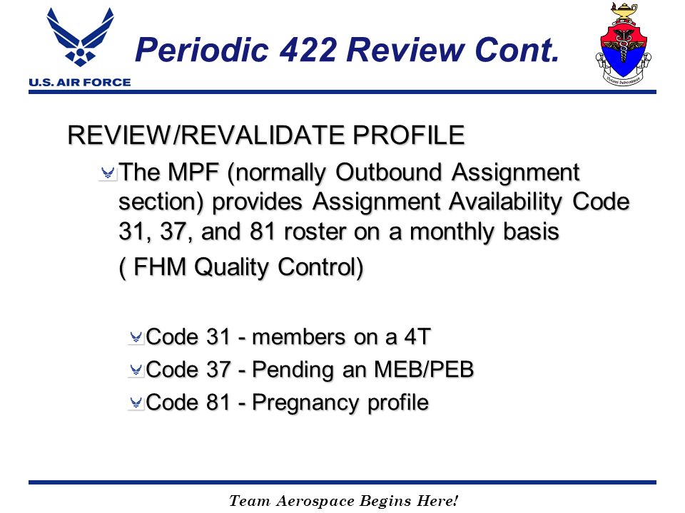 usaf assignment availability code 37