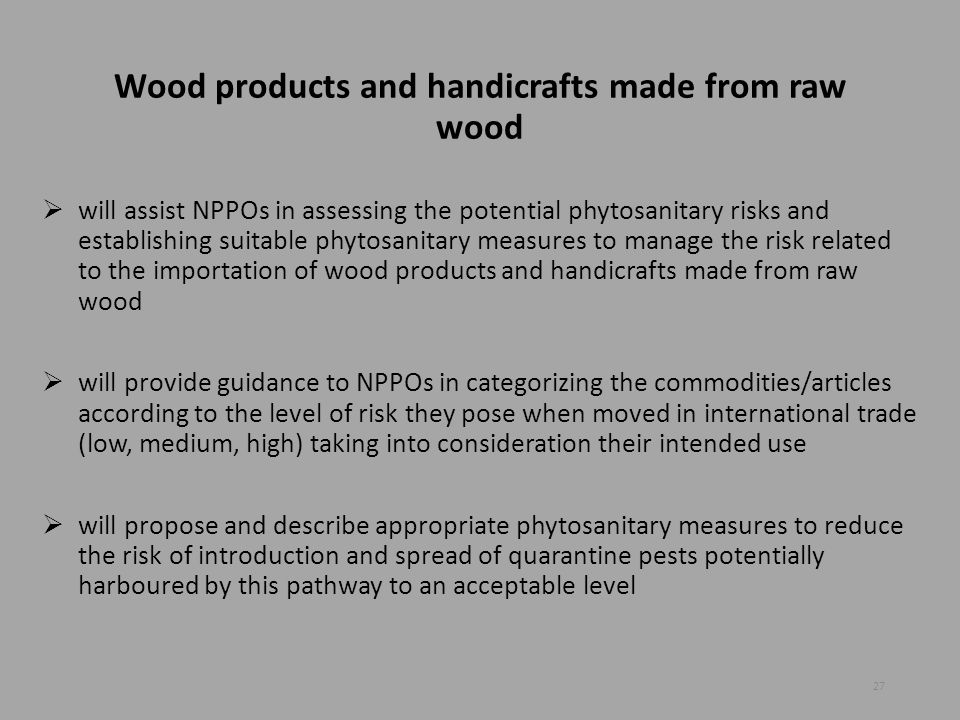 Wood products and handicrafts made from raw wood