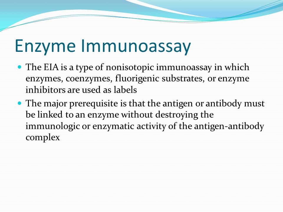 define enzyme immunoassay