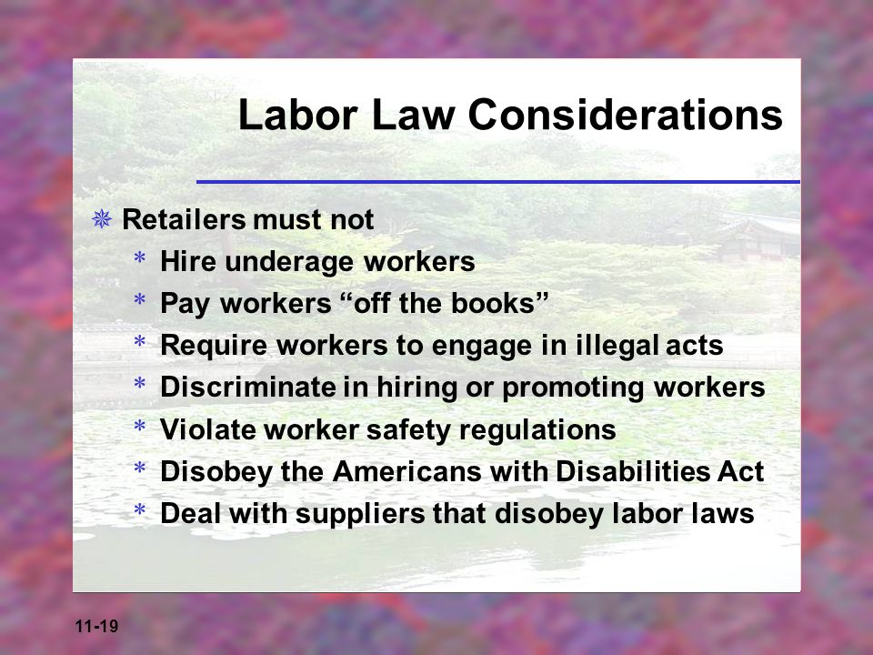 Labor Law Considerations
