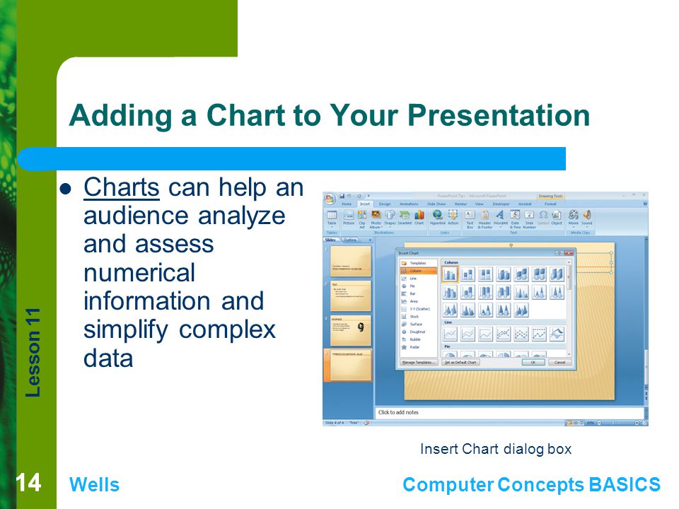 Adding a Chart to Your Presentation