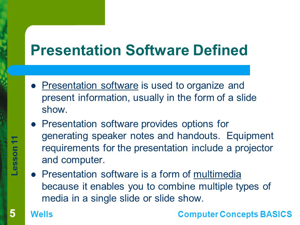 Presentation Software Defined