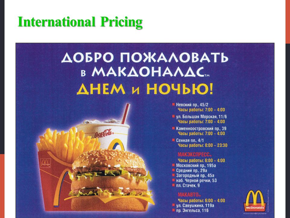 International Pricing