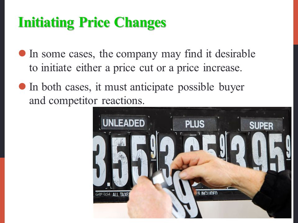 Initiating Price Changes