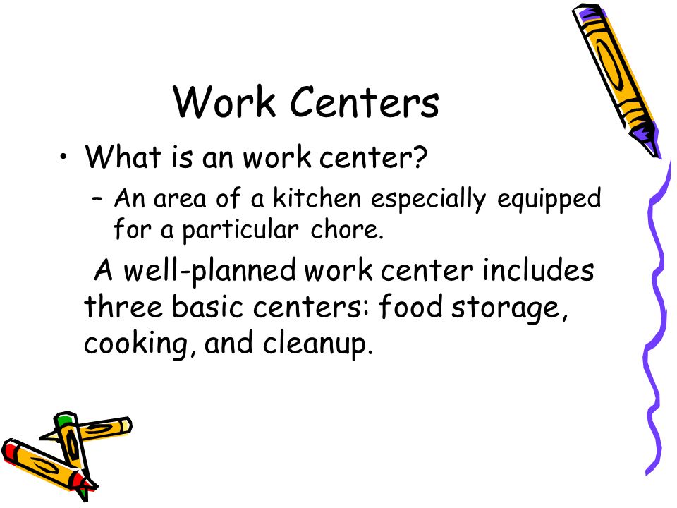 Work Centers What is an work center