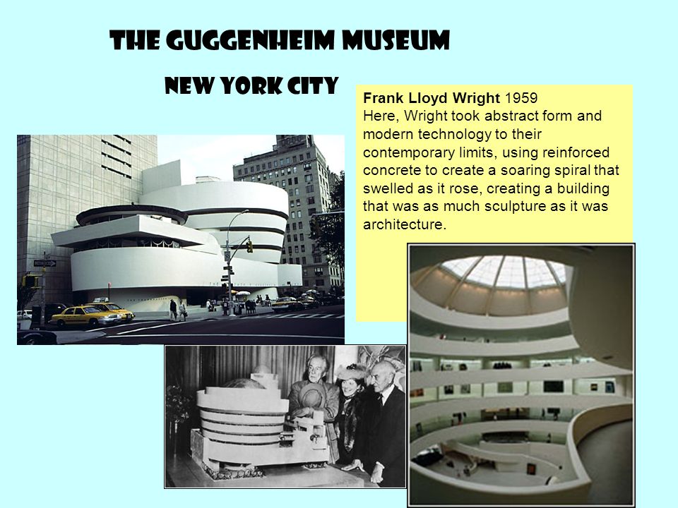The Guggenheim museum New York city Frank Lloyd Wright 1959