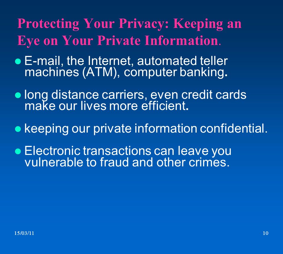 An Atm With An Eye The Future S Technology Ppt Video Online Download
