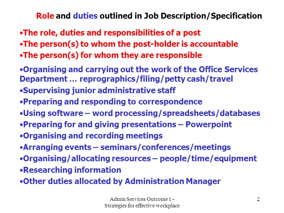 The Role And Qualities Of An Administrative Assistant - Ppt Video Online  Download