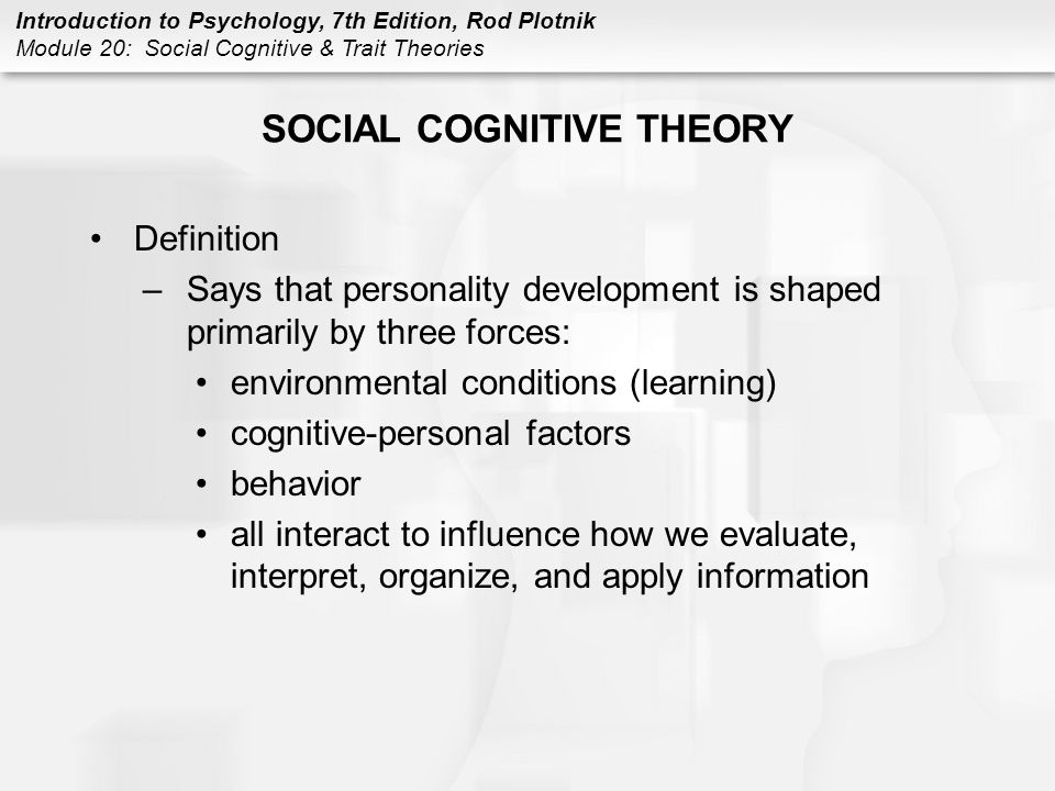 social cognitive model