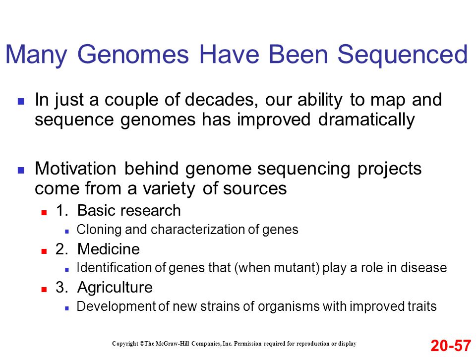 Many Genomes Have Been Sequenced