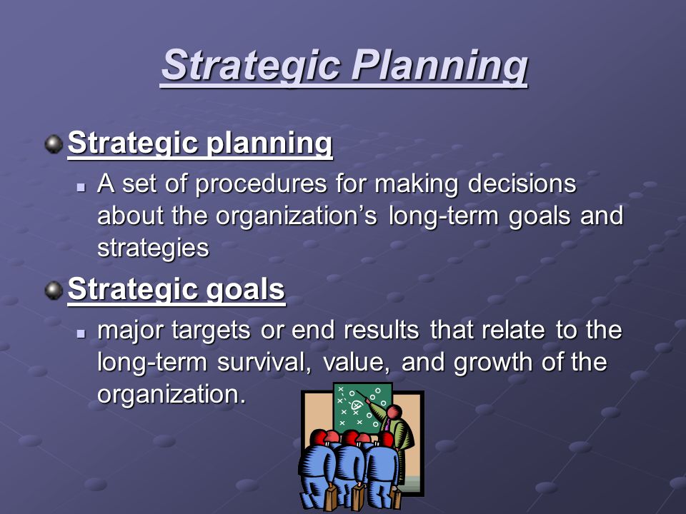 Strategic Planning Strategic planning Strategic goals