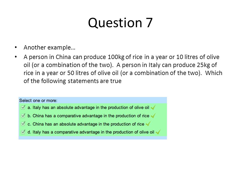 Question 7 Another example…