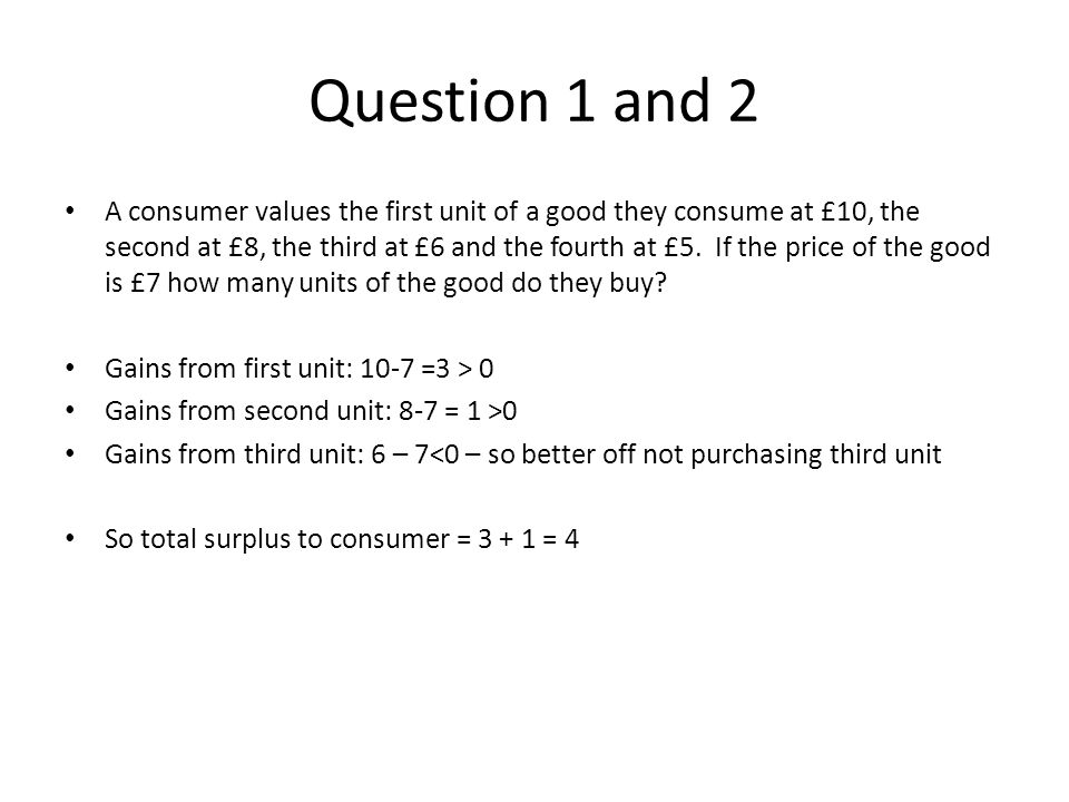 Question 1 and 2