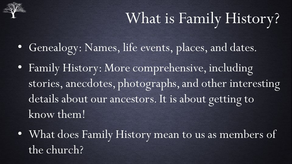What Is Genealogy?
