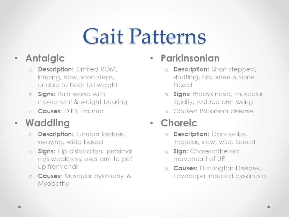 Staggering Gait Causes