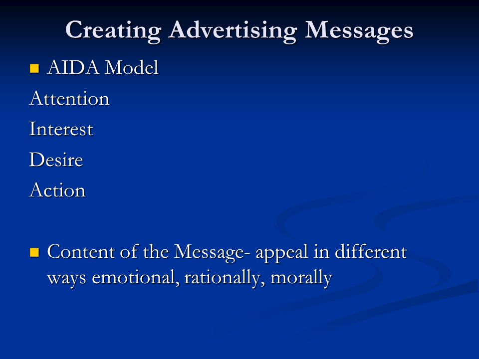 Creating Advertising Messages