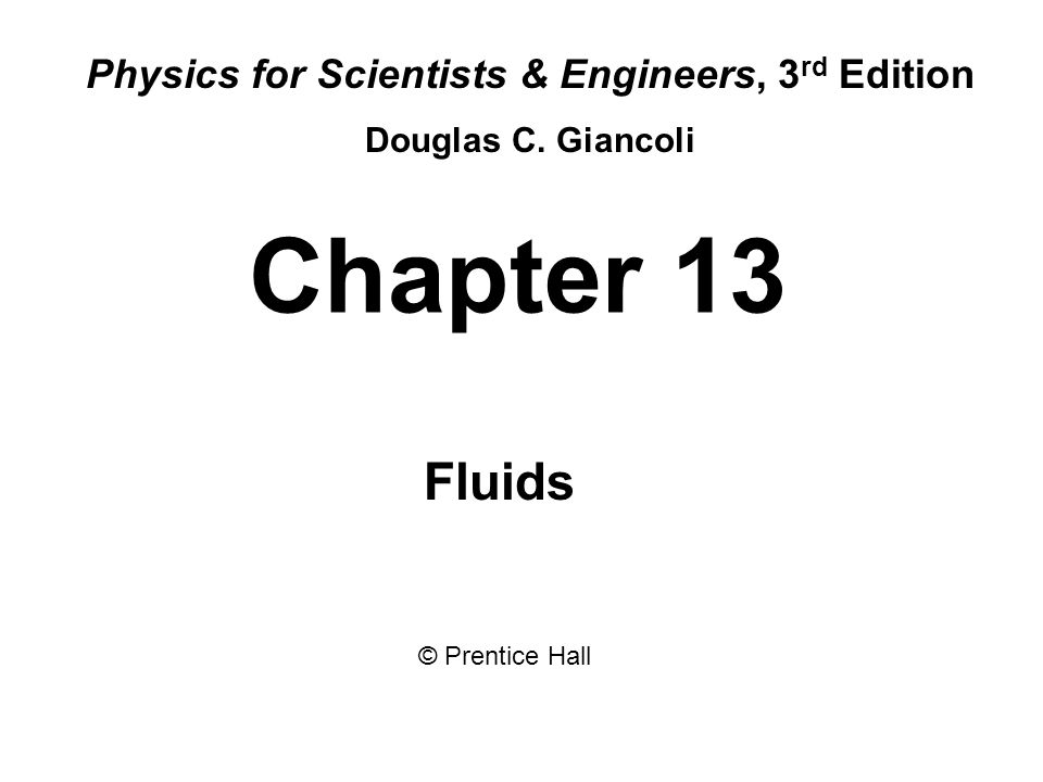Physics for Scientists & Engineers, 3rd Edition