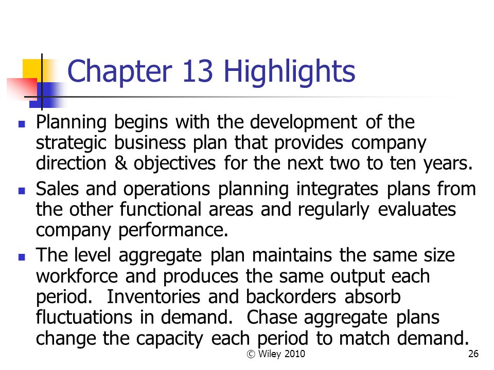 Chapter 13 Aggregate Planning Ppt Video Online Download