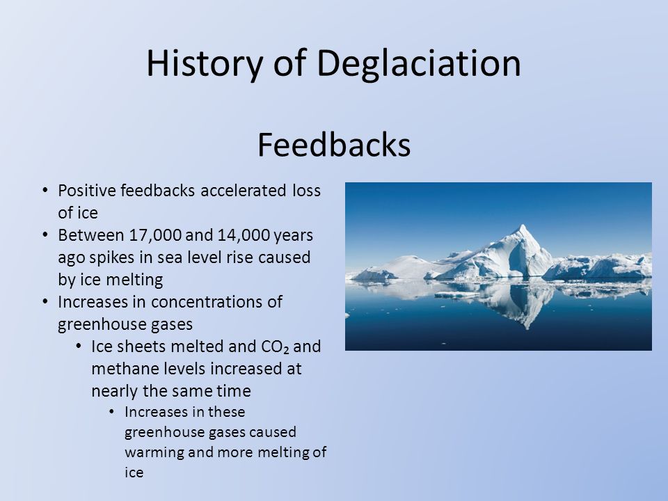 History of Deglaciation