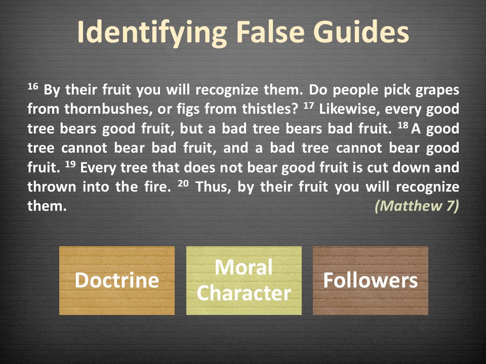 Identifying False Guides