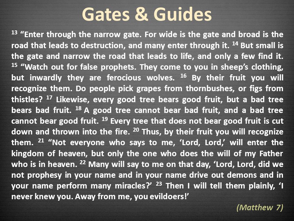 Gates & Guides