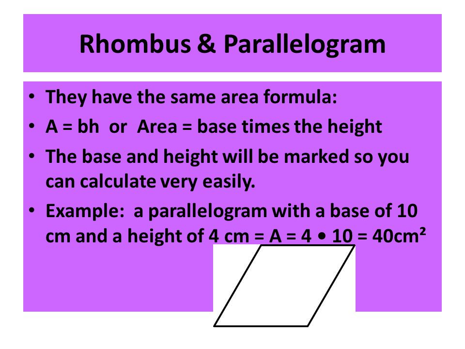 Rhombus & Parallelogram
