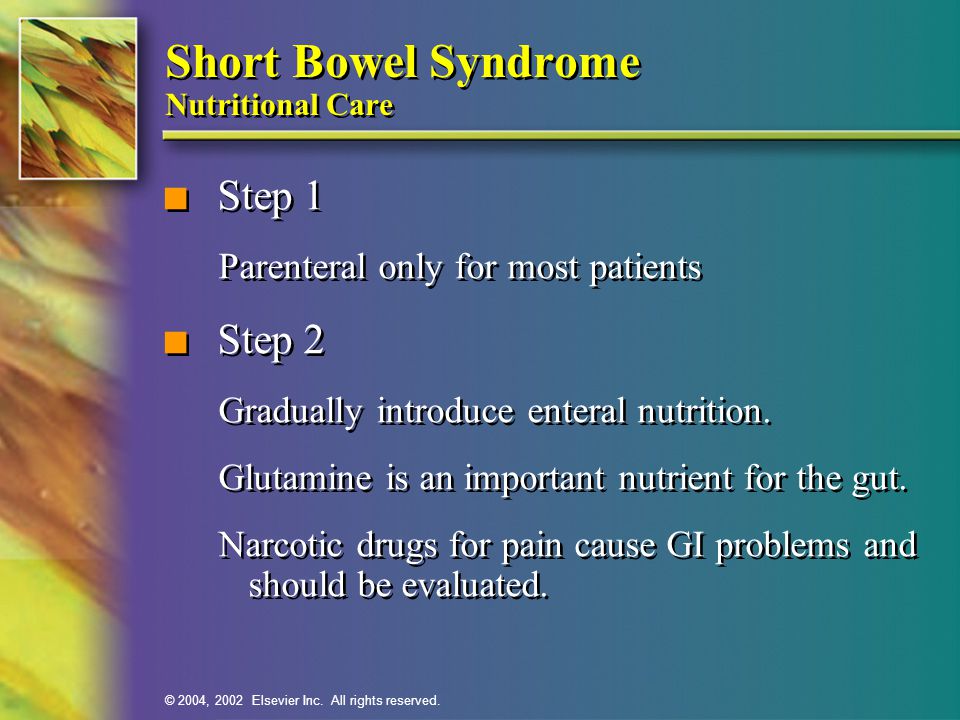 Short Bowel Syndrome Nutritional Care