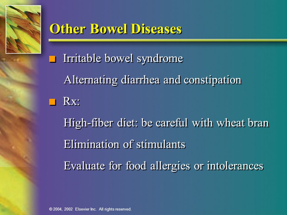 Other Bowel Diseases Irritable bowel syndrome