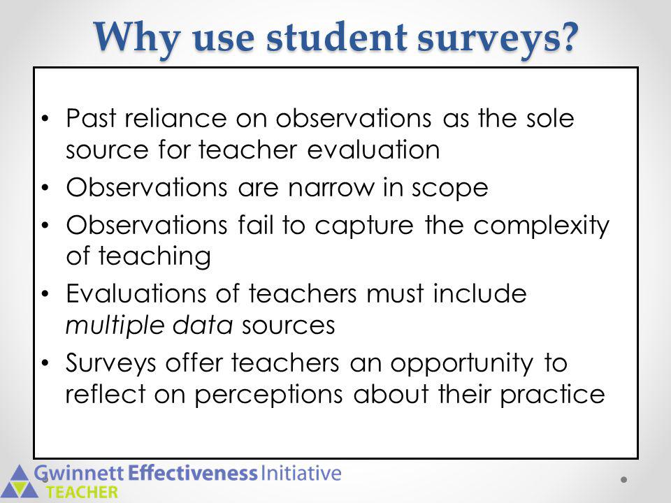 Why use student surveys