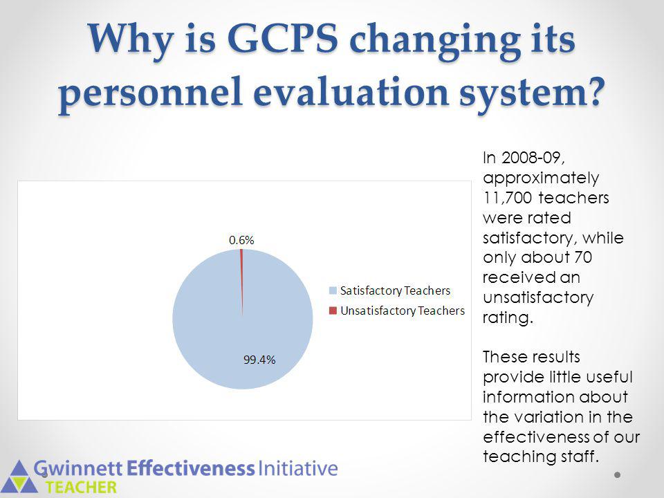 Why is GCPS changing its personnel evaluation system