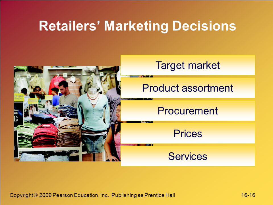 Retailers’ Marketing Decisions