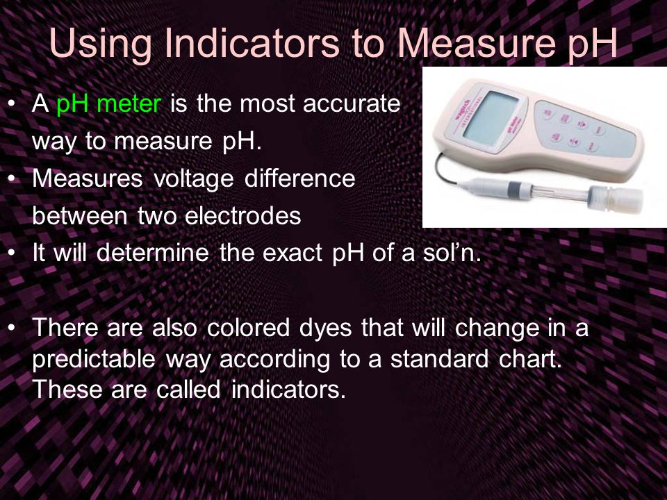 Using Indicators to Measure pH