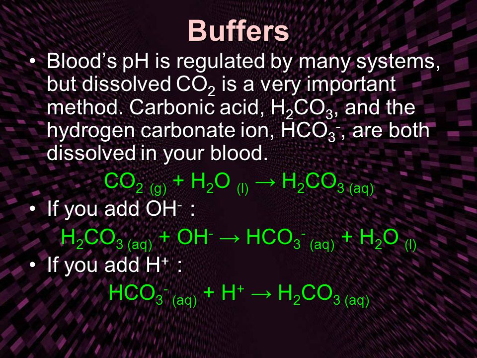 H2CO3 (aq) + OH- → HCO3- (aq) + H2O (l)
