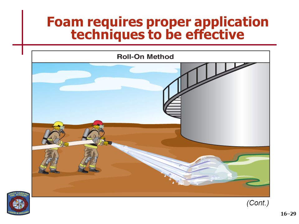 Foam requires proper application techniques to be effective
