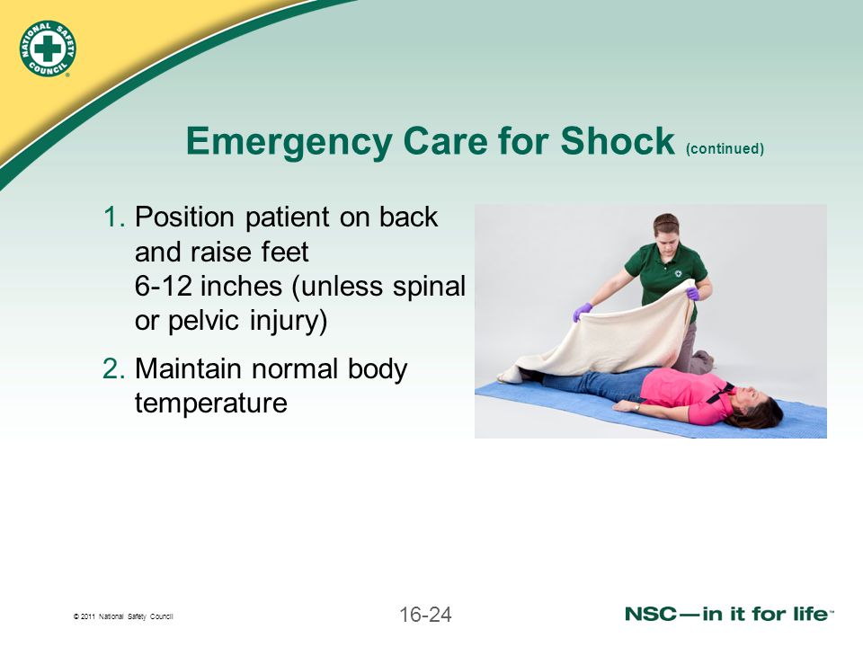 Emergency Care for Shock (continued)