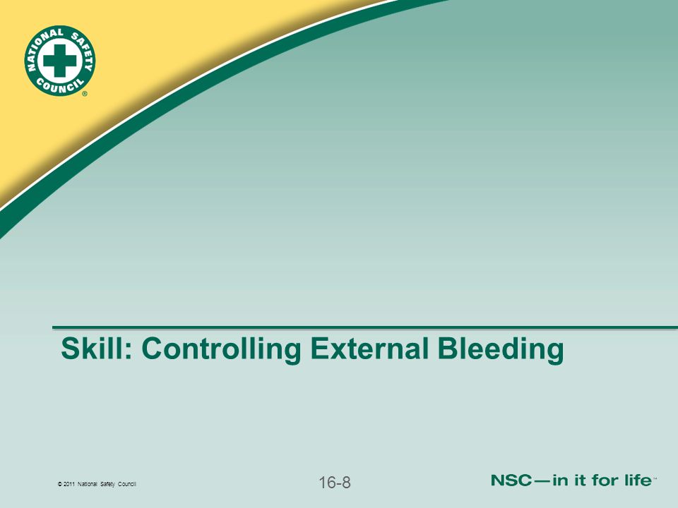 Skill: Controlling External Bleeding