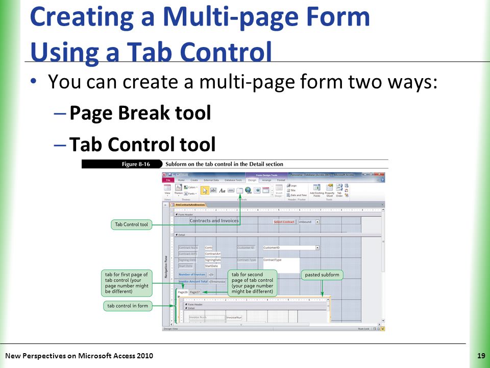 Creating a Multi-page Form Using a Tab Control