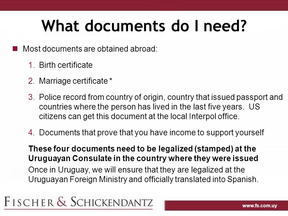 What documents do I need