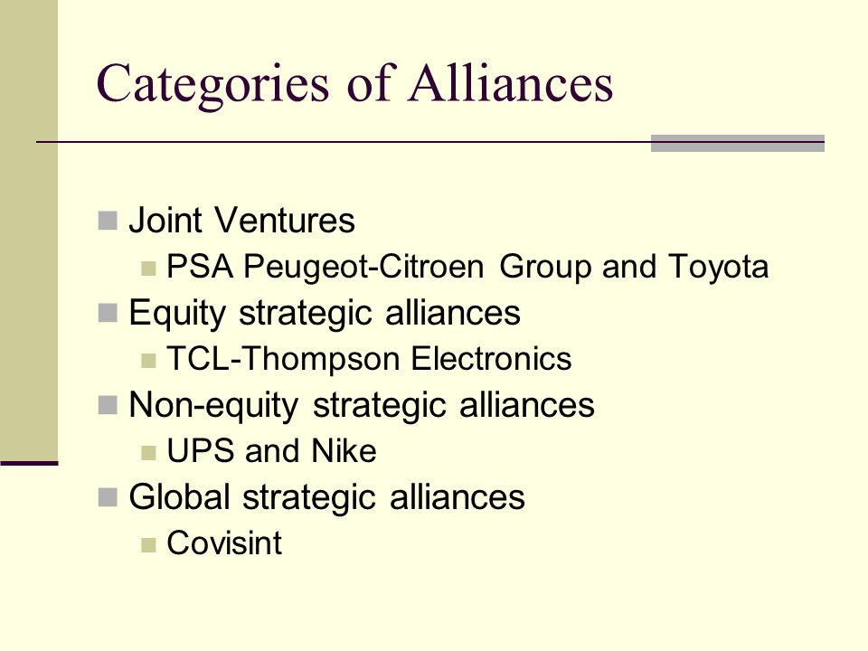 Repetition: Chapter 7: Global Alliances and Strategy Implementation - ppt  download