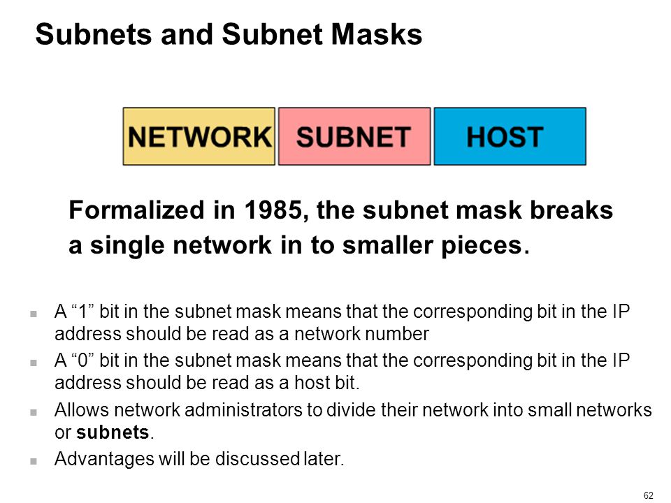 advantages of subnet mask