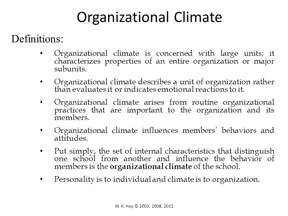Chapter 6 Organizational Climate of Schools - ppt video online download