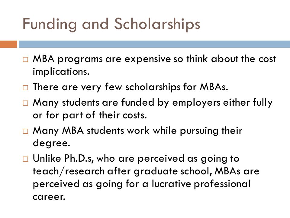 Funding and Scholarships