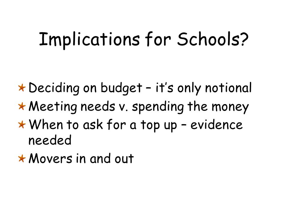 Implications for Schools