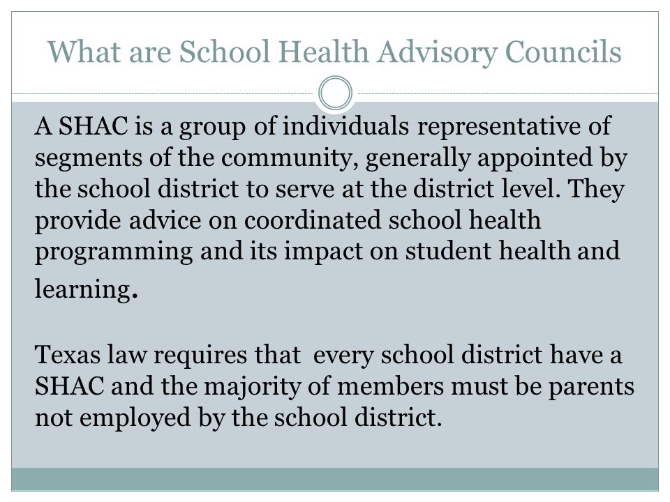 What are School Health Advisory Councils