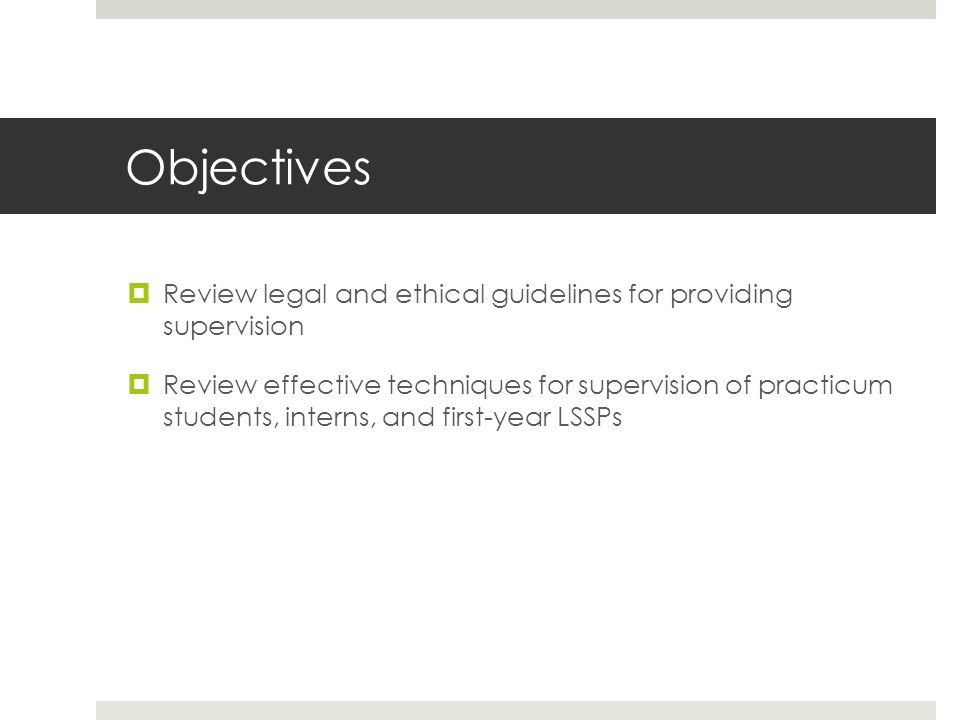 Best Practices In Supervision Of School Psychologists
